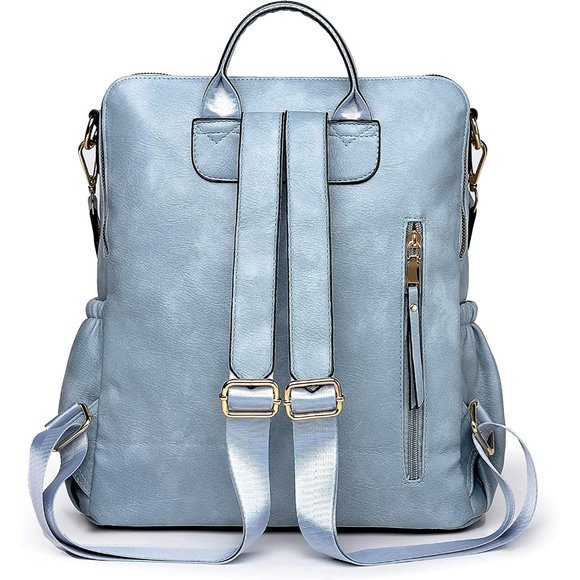 Women Backpack Purse, Fashion Leather Designer Ladies Rucksack, - Picture 5 of 5